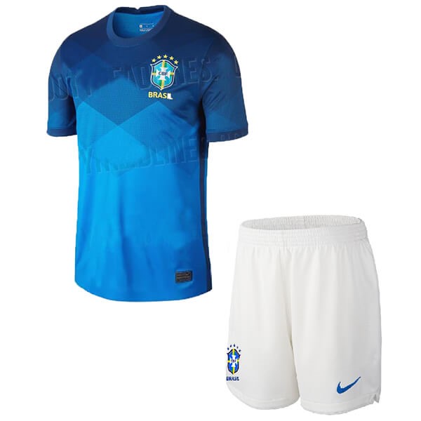 Camiseta Brasil Segunda equipo Niños 2020 Azul